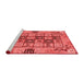 Modern Red Washable Rugs