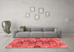 Modern Red Washable Rugs