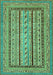 Abstract Turquoise Modern Rug, abs3028turq