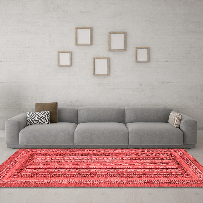 Modern Red Washable Rugs