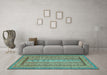 Machine Washable Abstract Light Blue Modern Rug in a Living Room, wshabs3028lblu