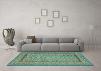 Machine Washable Abstract Light Blue Modern Rug, wshabs3028lblu