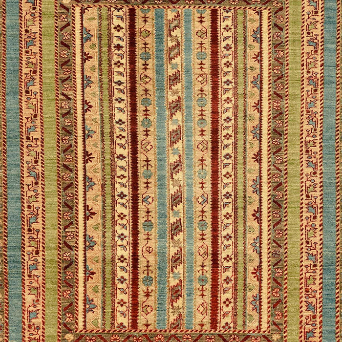 Machine Washable Abstract Metallic Gold Rug, wshabs3028