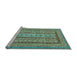 Sideview of Machine Washable Abstract Light Blue Modern Rug, wshabs3028lblu