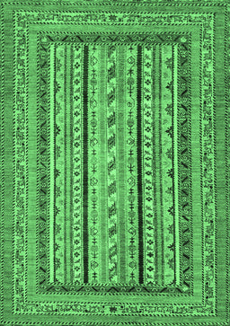 Abstract Emerald Green Modern Rug, abs3028emgrn