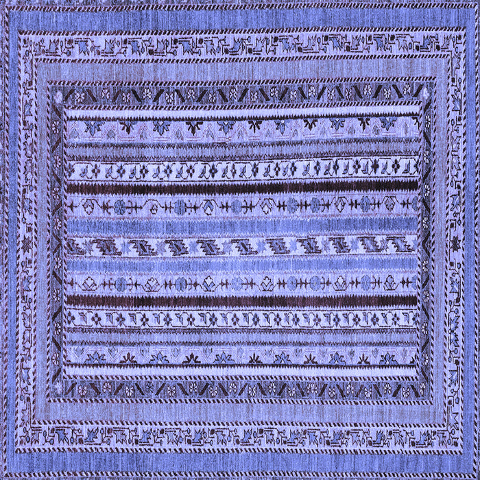 Square Machine Washable Abstract Blue Modern Rug, wshabs3028blu