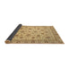 Sideview of Abstract Cinnamon Brown Oriental Rug, abs3029