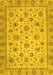 Machine Washable Oriental Yellow Traditional Rug, wshabs3029yw