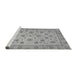 Sideview of Machine Washable Oriental Gray Traditional Rug, wshabs3029gry