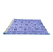 Sideview of Machine Washable Oriental Blue Traditional Rug, wshabs3029blu