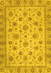 Oriental Yellow Traditional Rug, abs3029yw