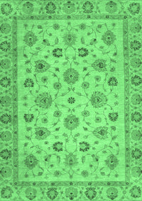 Oriental Emerald Green Traditional Rug, abs3029emgrn