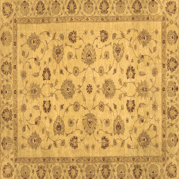 Square Oriental Brown Traditional Rug, abs3029brn