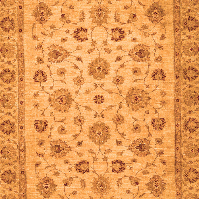 Machine Washable Oriental Orange Traditional Area Rugs, wshabs3029org