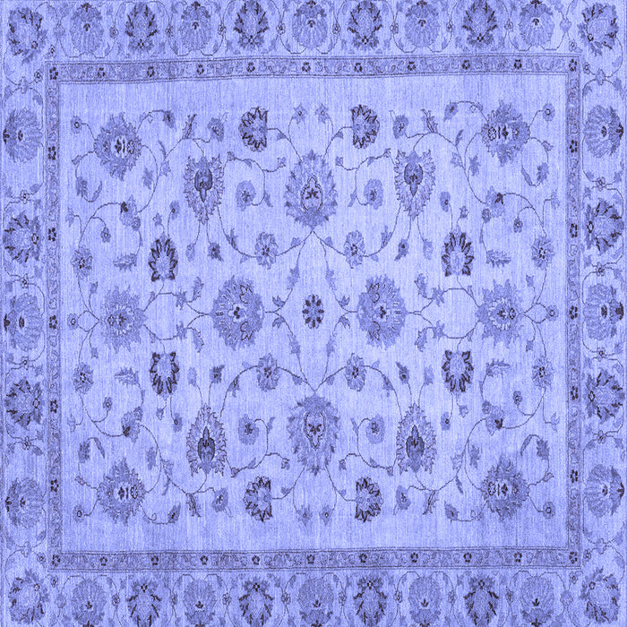 Square Oriental Blue Traditional Rug, abs3029blu