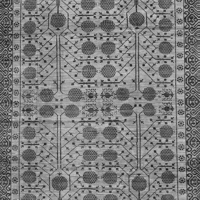 Machine Washable Southwestern Gray Country Rug, wshabs302gry