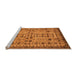 Sideview of Machine Washable Southwestern Orange Country Area Rugs, wshabs302org