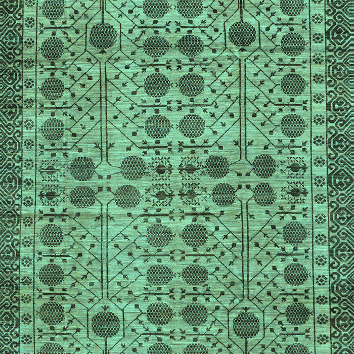Machine Washable Southwestern Turquoise Country Area Rugs, wshabs302turq