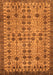 Machine Washable Southwestern Orange Country Area Rugs, wshabs302org