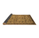 Sideview of Southwestern Brown Country Rug, abs302brn