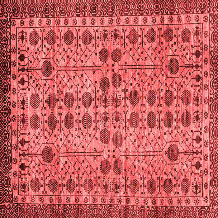 Machine Washable Southwestern Red Country Rug, wshabs302red