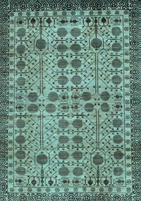 Southwestern Light Blue Country Rug, abs302lblu