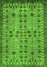 Southwestern Green Country Rug, abs302grn