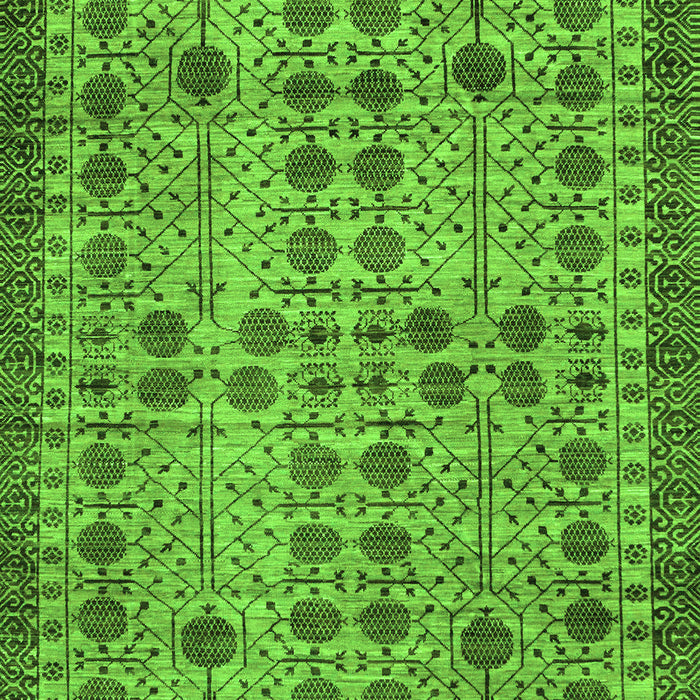 Machine Washable Southwestern Green Country Area Rugs, wshabs302grn