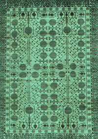 Southwestern Turquoise Country Rug, abs302turq