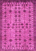 Machine Washable Southwestern Pink Country Rug, wshabs302pnk