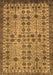 Machine Washable Southwestern Brown Country Rug, wshabs302brn