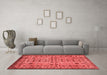 Country Red Washable Rugs