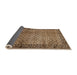 Sideview of Abstract Sangria Brown Southwestern Rug, abs303