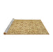 Sideview of Machine Washable Abstract Caramel Brown Rug, wshabs3030