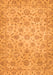 Machine Washable Abstract Orange Modern Area Rugs, wshabs3030org