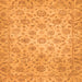 Square Machine Washable Abstract Orange Modern Area Rugs, wshabs3030org