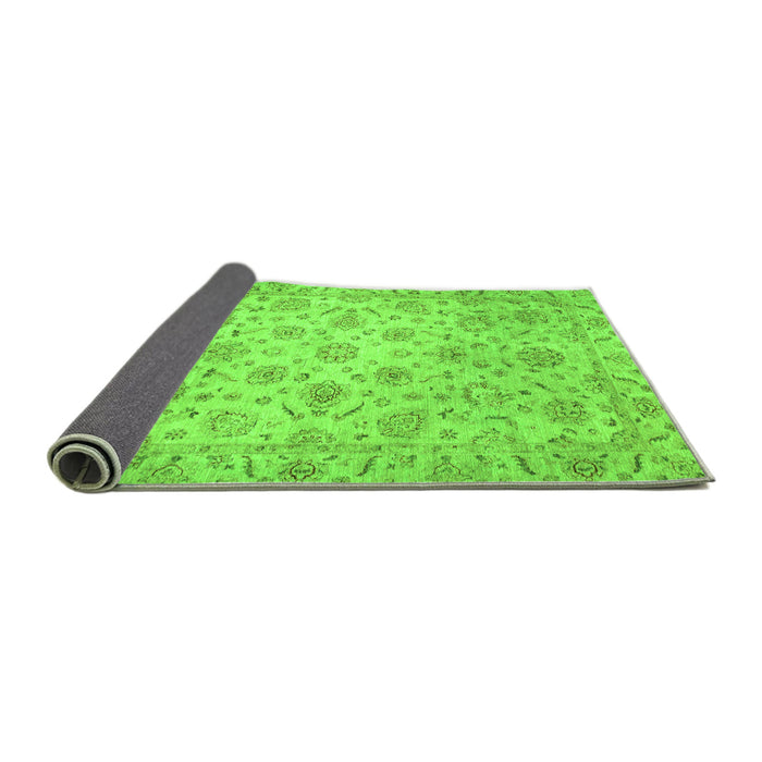 Sideview of Abstract Green Modern Rug, abs3030grn