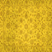 Square Abstract Yellow Modern Rug, abs3030yw