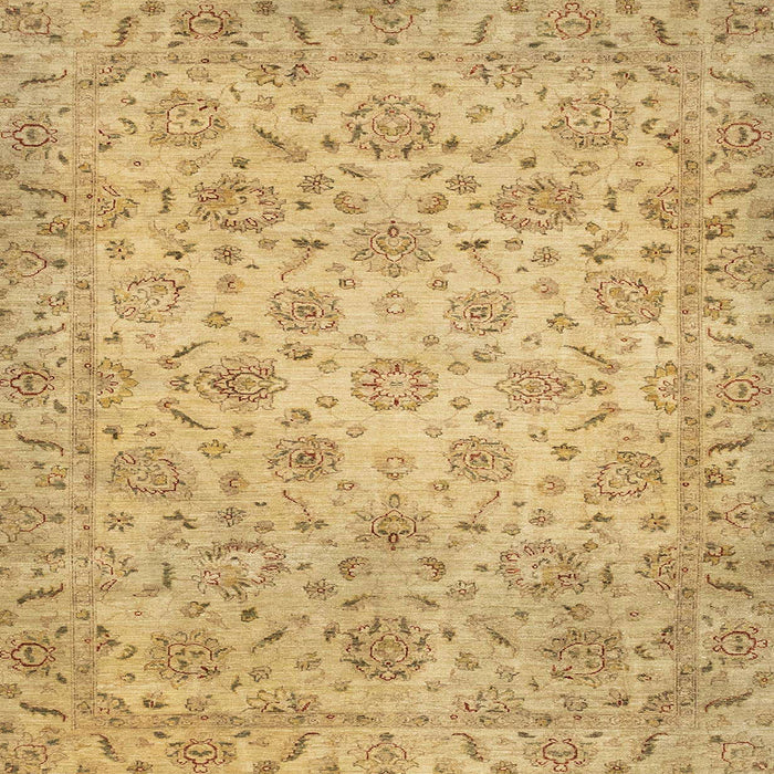 Square Machine Washable Abstract Caramel Brown Rug, wshabs3030