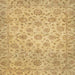 Square Machine Washable Abstract Caramel Brown Rug, wshabs3030