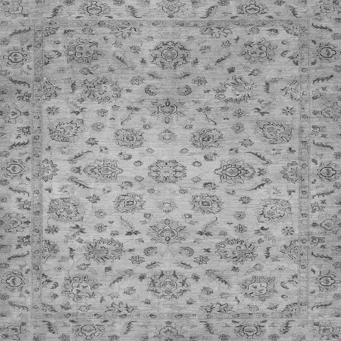 Square Machine Washable Abstract Gray Modern Rug, wshabs3030gry