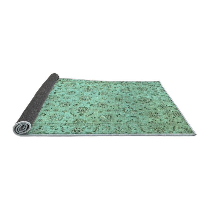 Sideview of Abstract Light Blue Modern Rug, abs3030lblu