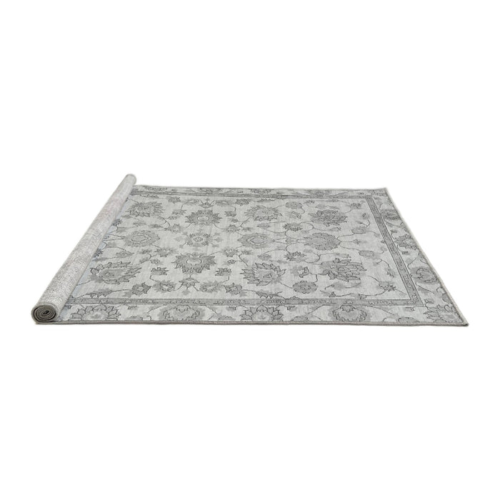 Sideview of Machine Washable Oriental Gray Traditional Rug, wshabs3031gry
