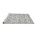 Sideview of Machine Washable Oriental Gray Traditional Rug, wshabs3031gry