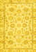 Machine Washable Oriental Yellow Traditional Rug, wshabs3031yw