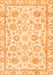 Machine Washable Oriental Orange Traditional Area Rugs, wshabs3031org