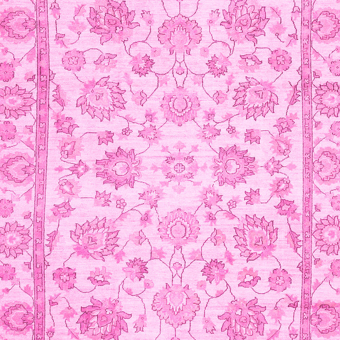 Machine Washable Oriental Pink Traditional Rug, wshabs3031pnk