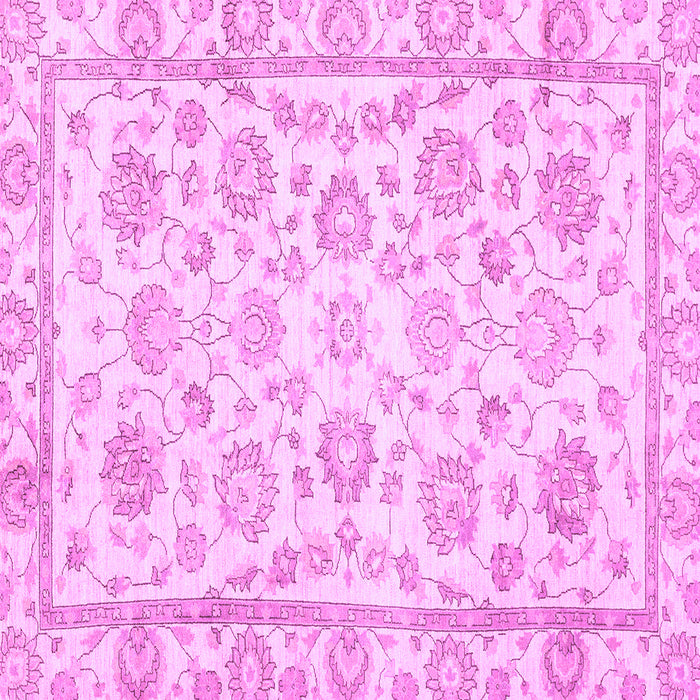 Square Machine Washable Oriental Purple Traditional Area Rugs, wshabs3031pur
