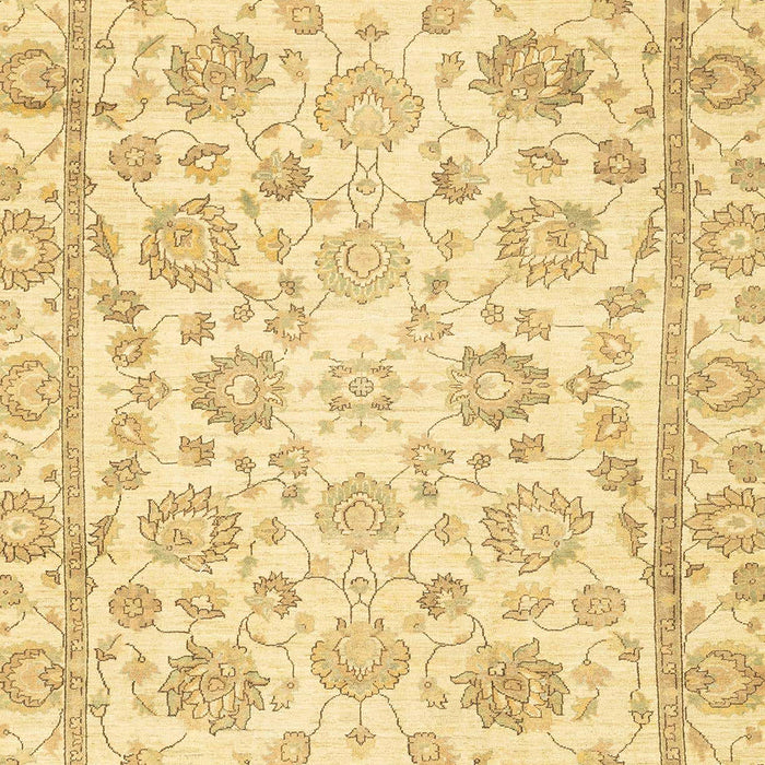 Machine Washable Abstract Yellow Rug, wshabs3031