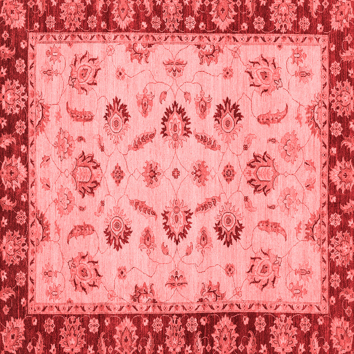 Machine Washable Oriental Red Traditional Rug, wshabs3032red
